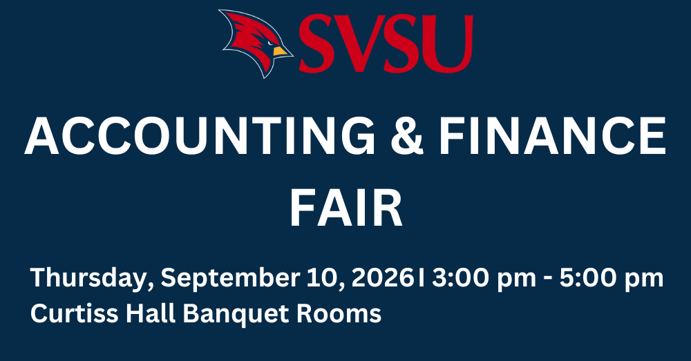 2026 Accounting and finance job fair on September 10, 2026